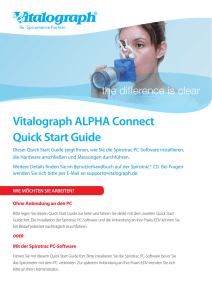 Quick Start Guide ALPHA Connect bis 1.14
