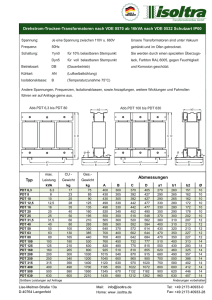 Datenblatt - ISOLTRA Transformatorenbau GmbH