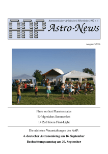 AAP Astro-News 3/2006 - Sternwarte Bieselsberg