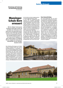 Munzinger Schule Bern erneuert - Robe