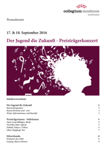 Preisträgerkonzert, September 2016