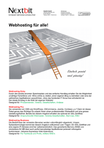Webhosting für alle! sting für alle!