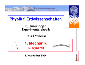 Kräfte - Physik und Astronomie an der Universiteat Innsbruck