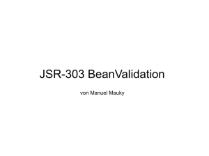 JSR-303 BeanValidation