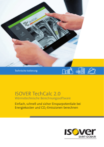 ISOVER TechCalc 2.0 - Technische Isolierung
