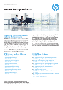 HP 3PAR Storage-Software – Lösungen für alle Anforderungen des