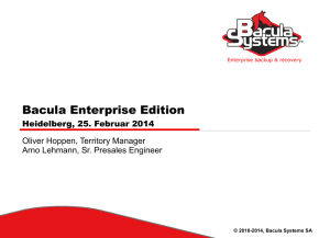 Bacula Enterprise Edition