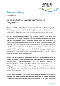 Pressemitteilung - Klinikum Wolfsburg