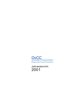 OcCC 2 0 0 1 - Akademie der Naturwissenschaften Schweiz