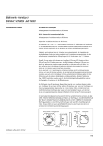 Elektronik - Handbuch Dimmer, Schalter und Taster