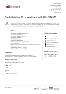 Oracle Database 12c – New Features (ORACLE12CUPG)