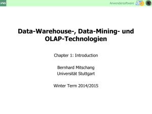 Data-Warehouse-, Data-Mining- und OLAP