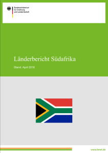 Länderbericht Südafrika des BMEL