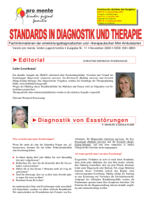 Editorial Diagnostik von Essstörungen