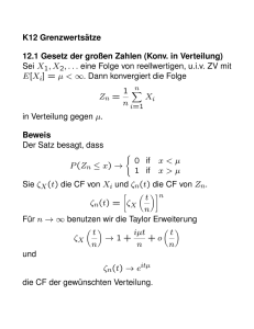 K12 Grenzwerts¨atze 12.1 Gesetz der großen Zahlen (Konv. in
