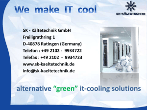 alternative “green” it-cooling solutions