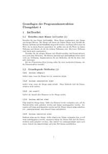 Grundlagen der Programmkonstruktion ¨Ubungsblatt 4