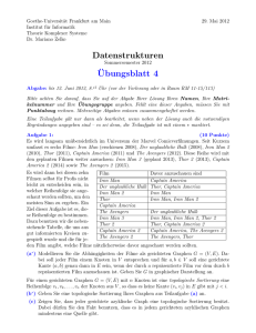 Übungsblatt 4 - Theorie komplexer Systeme - Goethe
