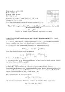 Blatt 10 - Theoretical Physics at University of Konstanz/Theoretische