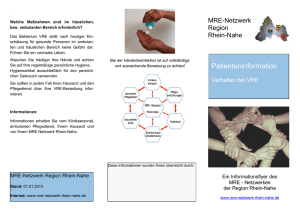 Verhalten bei VRE - MRE-Netzwerk Rhein-Nahe