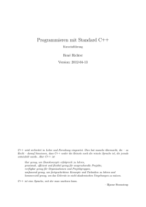 Programmieren mit Standard C++