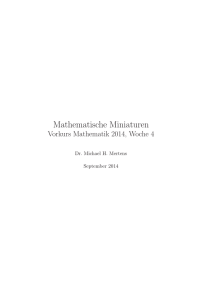 Mathematische Miniaturen