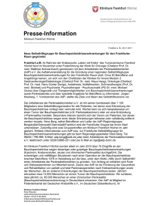 Presse-Information - Klinikum Frankfurt Höchst
