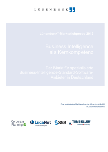 Business Intelligence als Kernkompetenz - Lünendonk-Shop