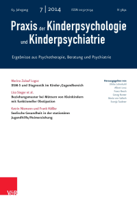 Praxis der Kinderpsychologie und Kinderpsychiatrie, 2014