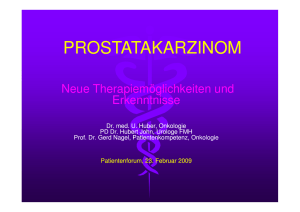 Prostatakarzinom - Patientenforum Schweiz