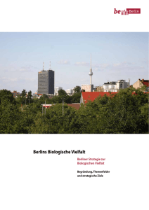 Berlins Biologische Vielfalt - Fachgebiet Ökosystemkunde