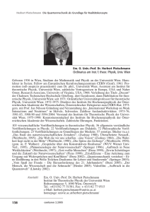 138 Em. O. Univ.-Prof. Dr. Herbert Pietschmann Institut für