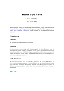 Haskell Style Guide