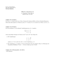 Effiziente Algorithmen II - IWR Heidelberg
