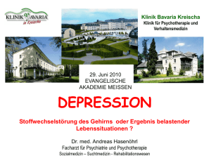 Depression - Evangelische Akademie Meissen