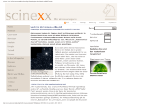 scinexx | Loch im Universum entdeckt: Gewaltige Himmelregion
