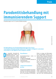 Parodontitisbehandlung mit immunisierendem Support (222,2 KiB)