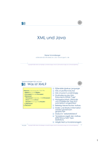 se XML und Java se - Institut für Softwaretechnologie