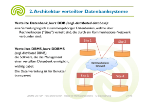2. Architektur verteilter Datenbanksysteme