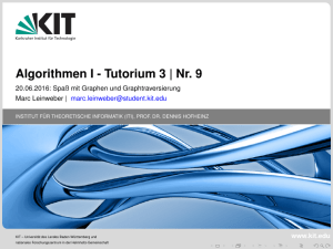 Algorithmen I - Tutorium 3 | Nr. 9