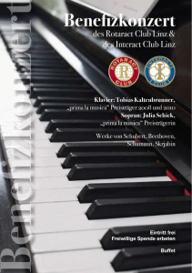 Benefizkonzert - Rotaract Club Linz