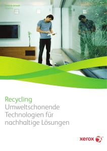 Recycling Umweltschonende Technologien für nachhaltige Lösungen