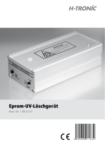 Eprom-UV-Löschgerät