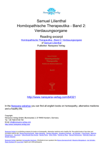 Band 2: Verdauungsorgane - Narayana Verlag, Homeopathy