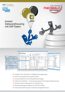 Instant Datawarehousing mit SAP-Daten
