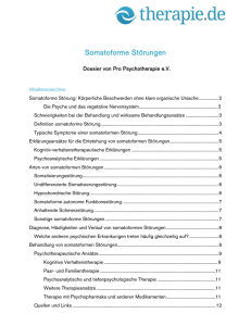 Dossier Somatoforme Störung, PDF