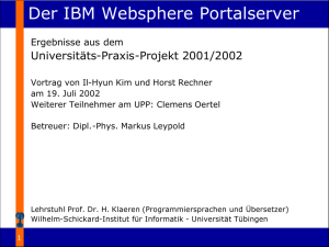 Der IBM Websphere Portalserver