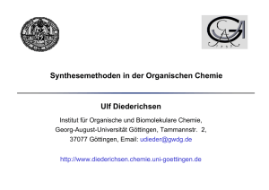 Synthesemethoden in der Organischen Chemie Ulf Diederichsen