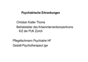 Psychiatrische Erkrankungen Christian Kistler Thoma Betriebsleiter