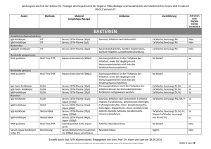 Leistungsverzeichnis - Medizinische Universität Innsbruck